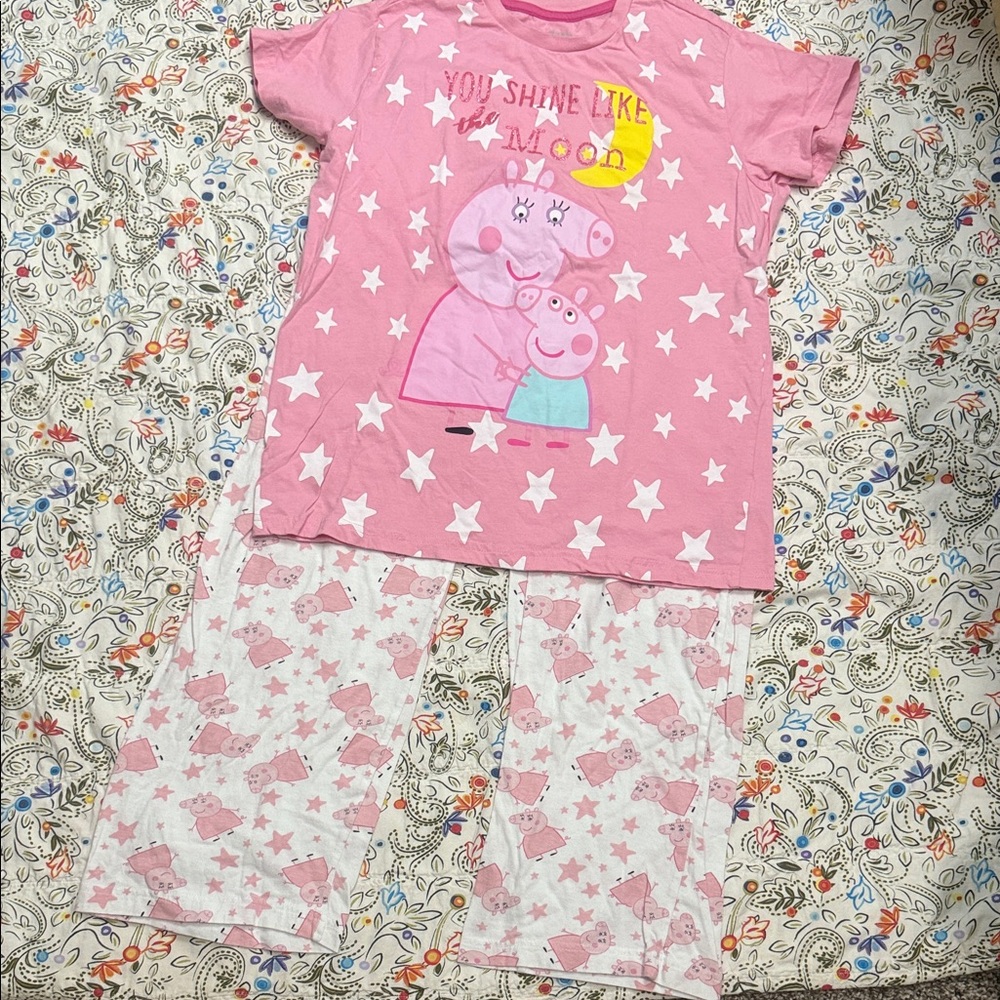 Peppa Pig Starry Pink Adult Pajama Set
